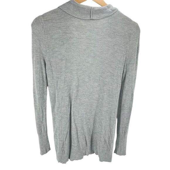A New Day Womens Cardigan Sweater Open Front Knit Long Sleeve Gray Size Medium - Picture 2 of 8